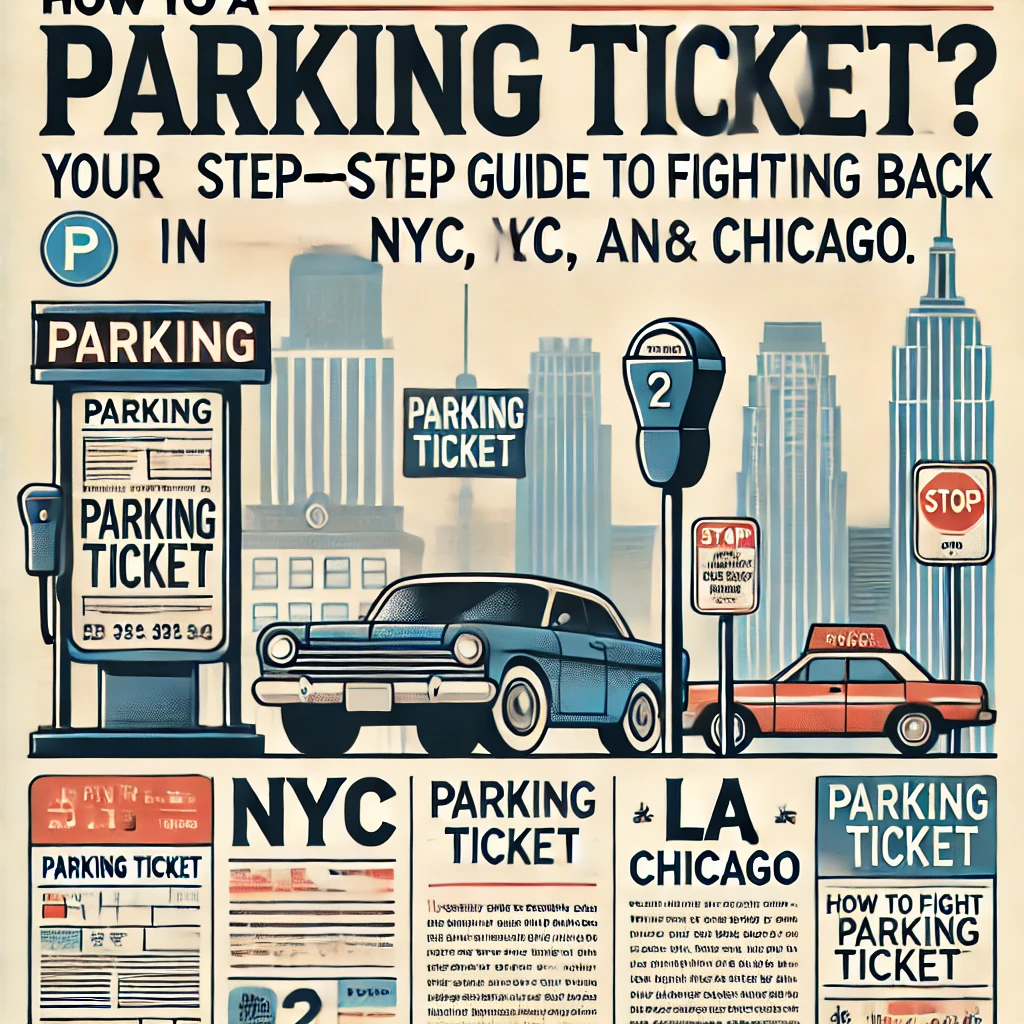 Cover image for the blog on fighting parking tickets in NYC, LA, and Chicago